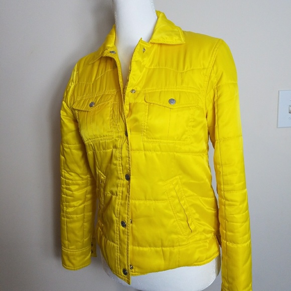 yellow tommy hilfiger jacket womens
